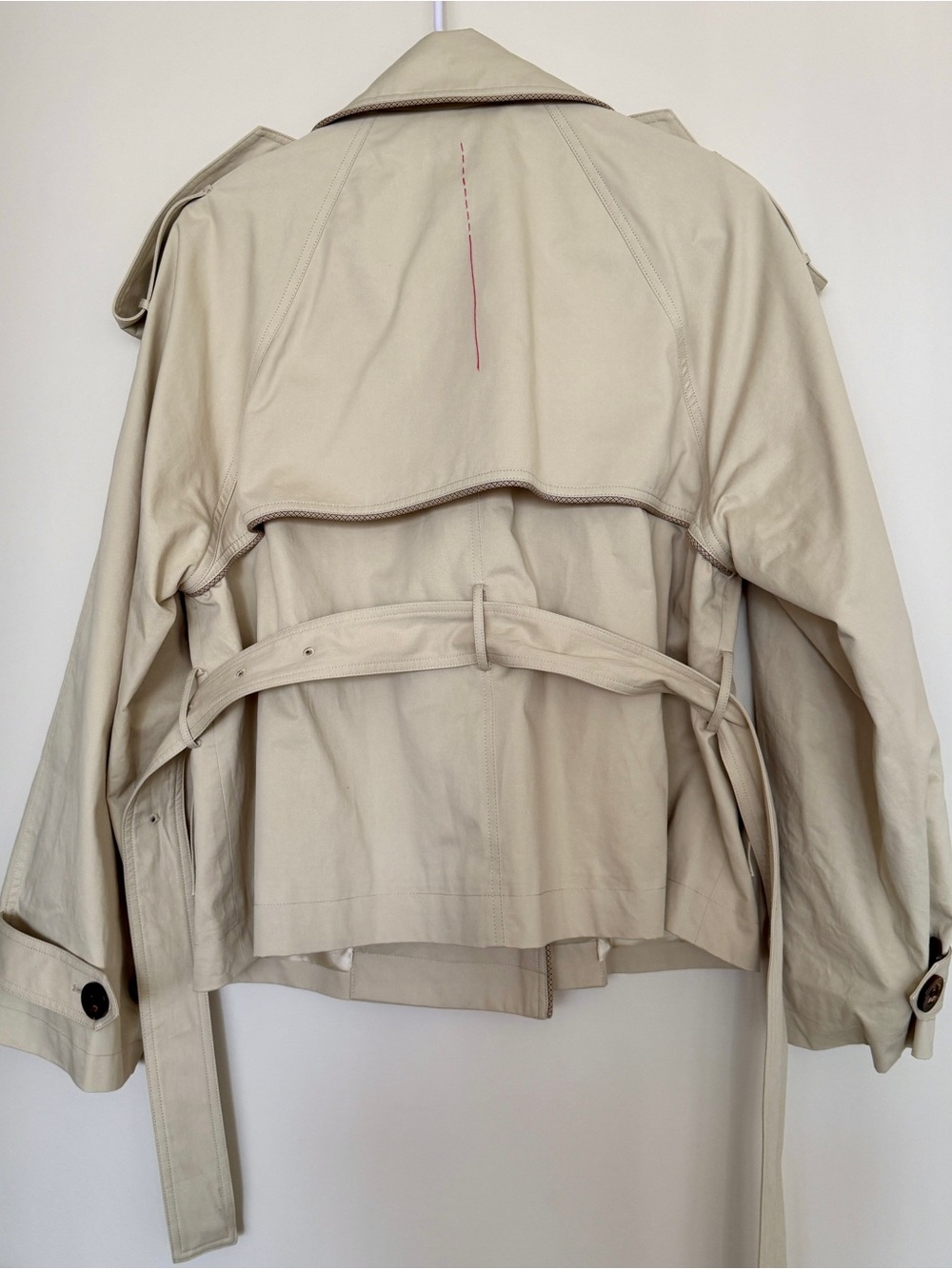 Fabrique Short Trench Coat in High-Density Cotton Twill - Picture 4 of 6